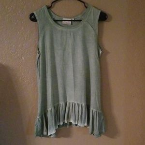 Tank top with ruffle